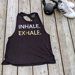Inhale, exhale yoga top- size L